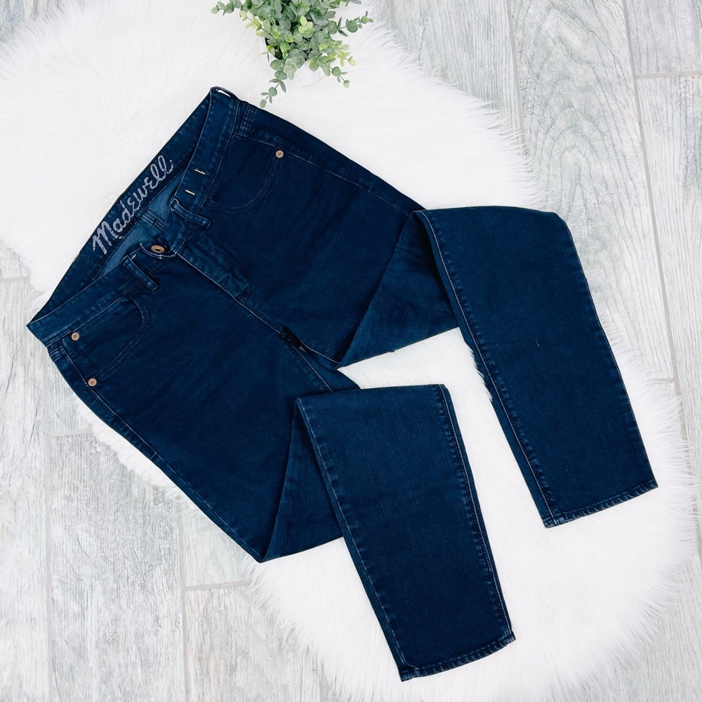 Madewell Dark Blue Mid Rise Skinny Denim Jeans